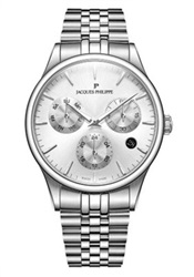 Jacques Philippe Planum Full Date JPQGC671326, серебристые мужские часы