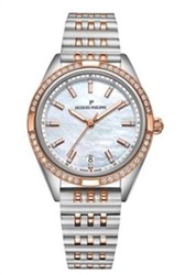 Jacques Philippe Swiss Made JPQLS687388RG Men's Watch, Silver/Rose