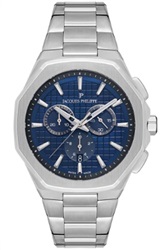 Jacques Philippe Octagon Chrono JPQGC391336 Silver Men's Watch