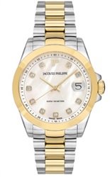 Jacques Philippe Swiss Made JPQLS347388YG Men's Watch, Silver/Gold