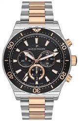 Jacques Philippe Echo JPQGC201318 Men's Watch, Silver/Rose