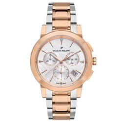 Jacques Philippe Swiss Made JPQLC323328 Kol Saati Gümüş/rose 38 mm