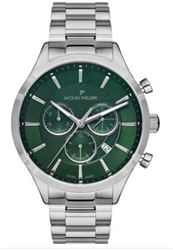 Мужские часы Jacques Philippe JPQGC0313X6, серебристые, 43 мм