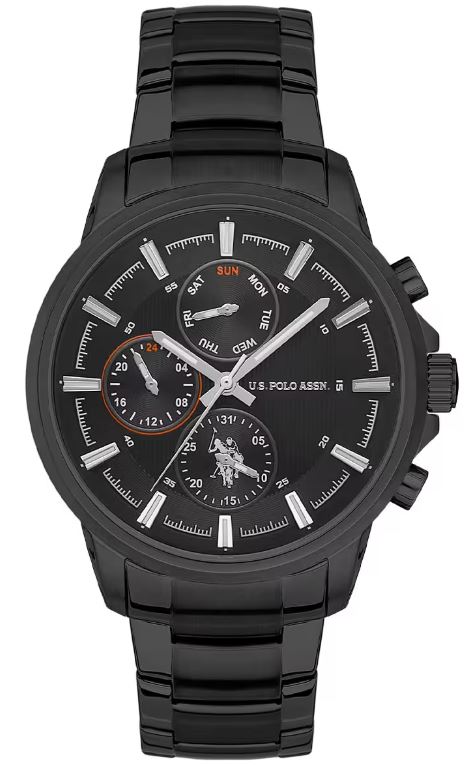 U.S. Polo Assn. USPA1016-08 Black Men's Watch