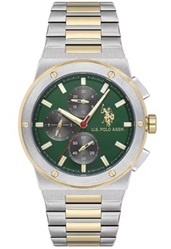 U.S. Polo Assn. USPA1134-01 Мужские часы, серебристо-золотистые
