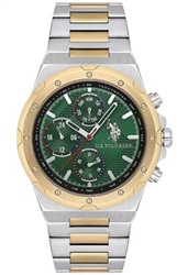 U.S. Polo Assn. USPA1133-04 Мужские часы, серебристо-золотистые