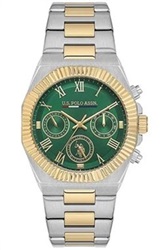 U.S. Polo Assn. USPA1128-06 Men's Watch, Silver/Gold