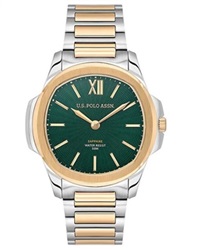 U.S. Polo Assn. USPA1116-01 Men's Watch, Silver/Gold
