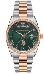 U.S. Polo Assn. USPA2054-05 Men's Watch, Silver/Rose
