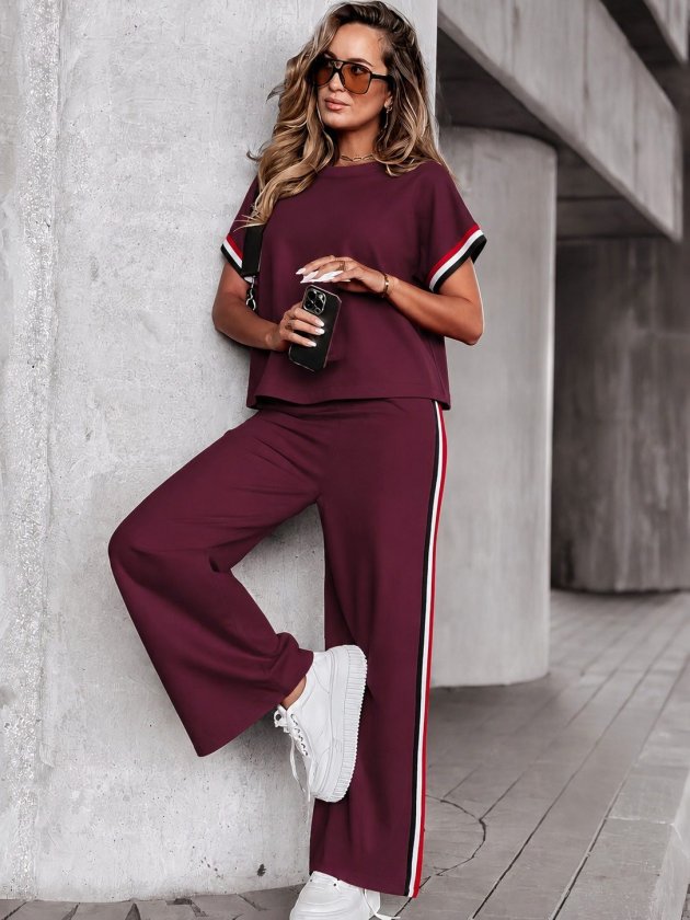 Girince 192358 Women's Short-Sleeve Top and Trousers Set