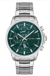 U.S. Polo Assn. USPA1016-09 серебристые мужские часы 44 мм