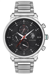 U.S. Polo Assn. USPA1008-09 Silver Men's Watch 46 mm