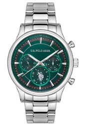 U.S. Polo Assn. USPA1010-10 Silver Men's Watch 45 mm