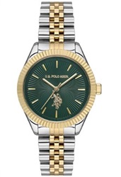 U.S. Polo Assn. USPA2045-04 Men's Watch, Silver/Gold
