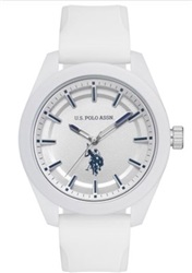 U.S. Polo Assn. USPA1022-03, белые наручные часы 43 мм