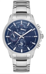 U.S. Polo Assn. USPA1016-05 Silver Men's Watch 44 mm