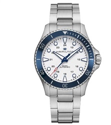 Hamilton Khaki Navy Scuba Auto 43 mm H82505150 Kol Saati Gümüş