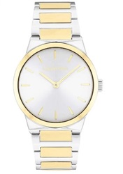 Calvin Klein CK Linear Elegance CK25100113 Men’s Watch, Silver/Gold