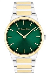 Calvin Klein CK Linear Elegance CK25100114 Men's Watch, Silver/Gold