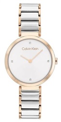 Calvin Klein CK25200139 мужские наручные часы, серебристые/розовые