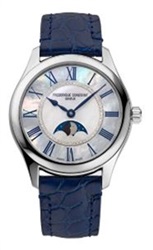 Frederique Constant FC-331MPWND3B6, мужские часы, тёмно-синий ремешок