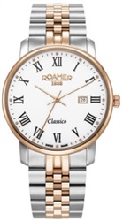Roamer Swiss Made 971856-49-25-50 Мужские часы, серебристый/розовый