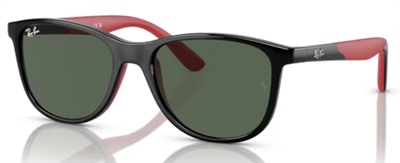 Ray-Ban Kids RJ9077S Çocuk Güneş Gözlüğü Siyah Kırmızı 713171 CR39 Organik 1.5