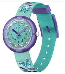 Flik Flak Sparkling Butterfly FPNP100 Çocuk Kol Saati Yeşil