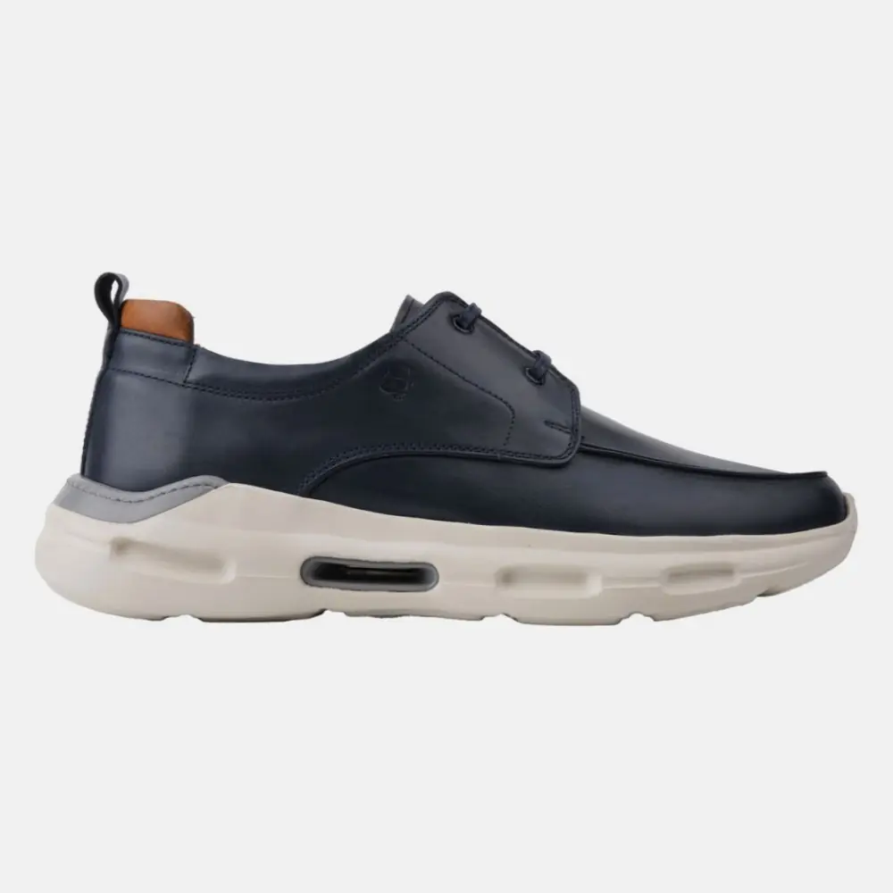 Marcomen 21395 Men's Navy Lace-Up Thick-Sole Casual Shoes