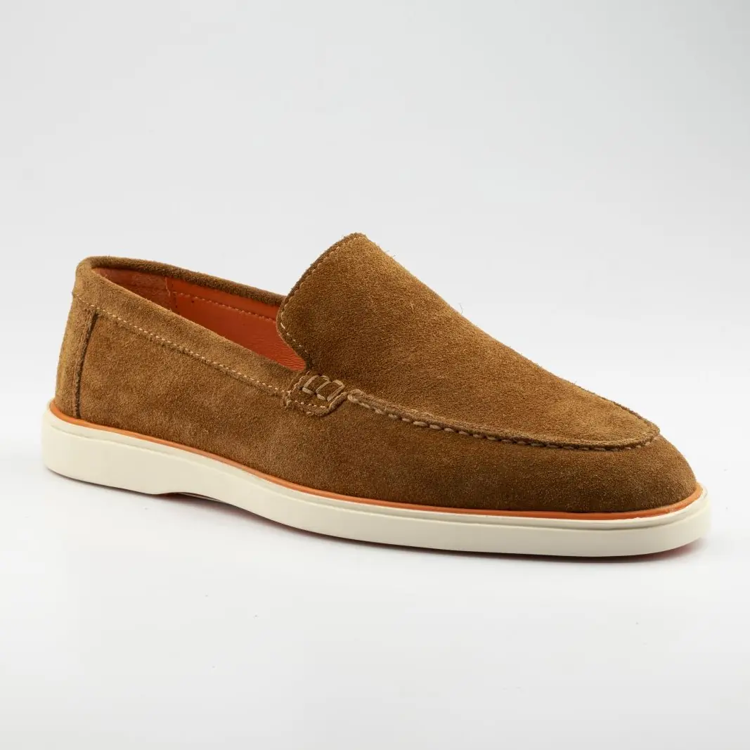 Marcomen 7320 Erkek Kahverengi Süet Loafer Ayakkabı