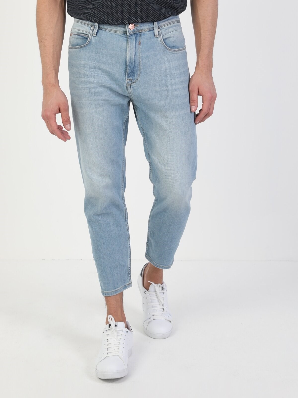 Denim Erkek Jean Pantolon 039 Lucas Carrot Fit