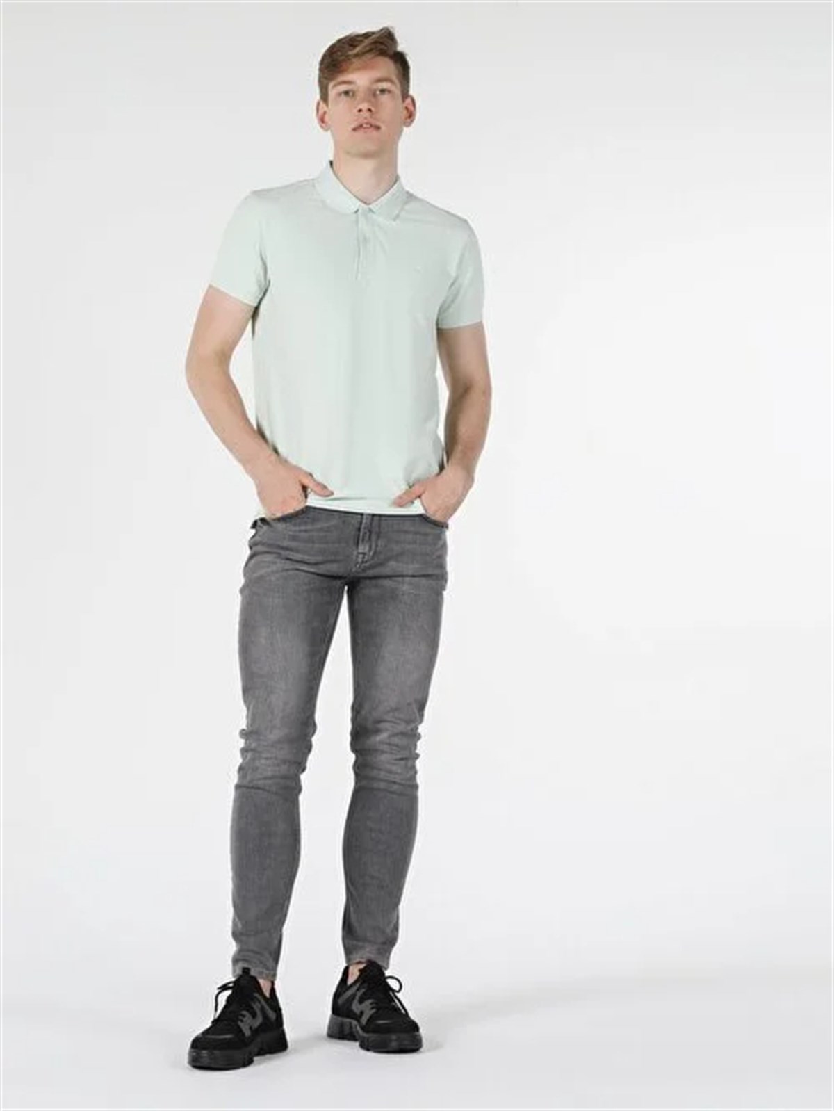 Örme Erkek Polo Yaka Kısa Kol T-Shirt Classic Fit