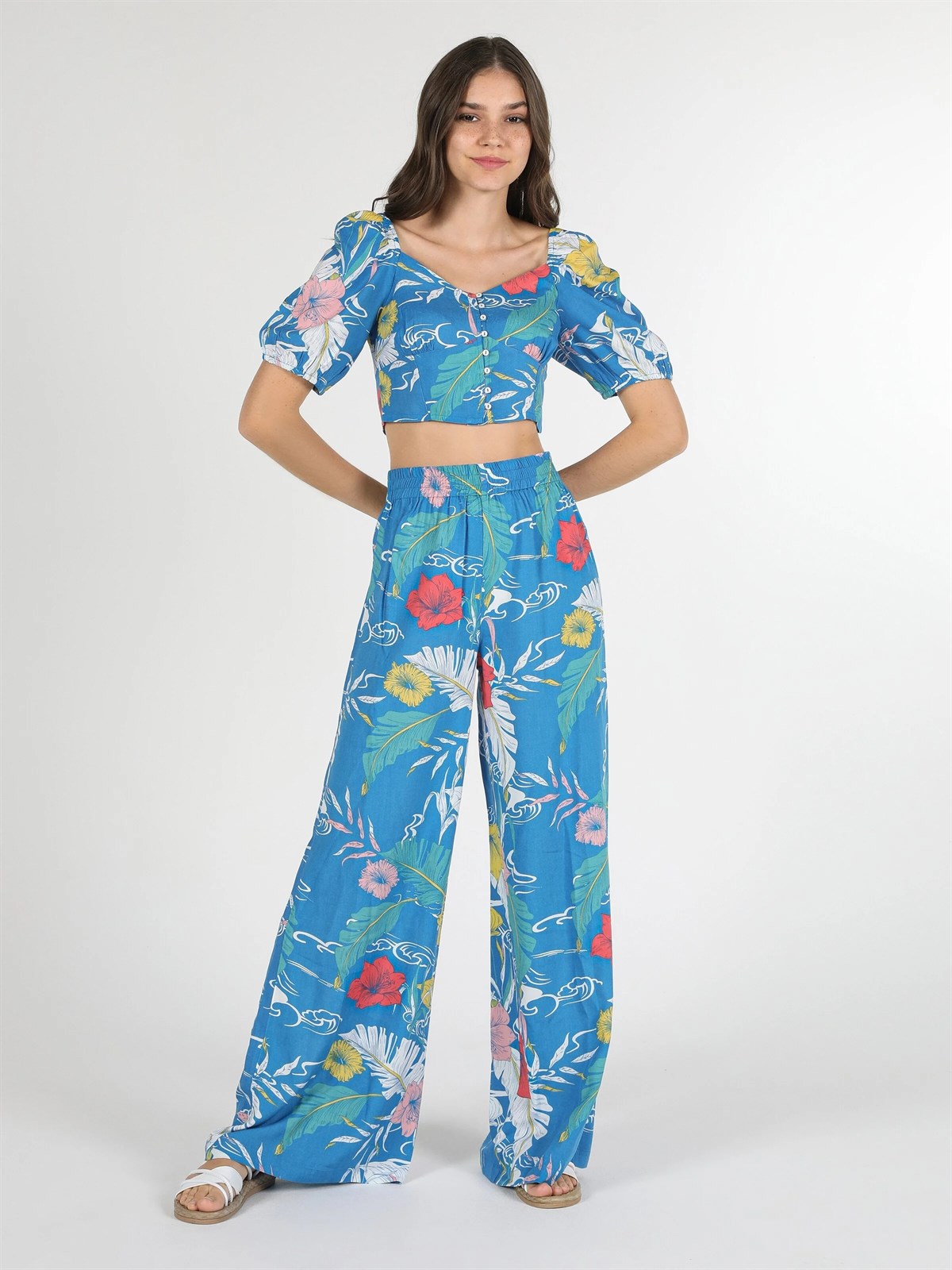 Dokuma Alt Kadın Pantolon Regular Fit
