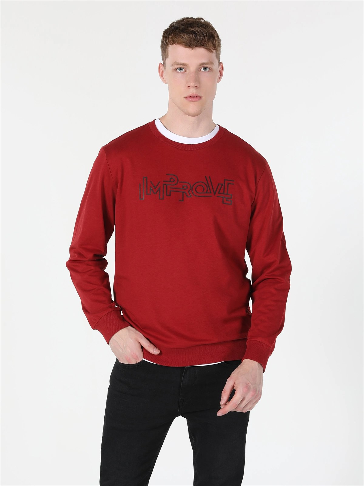 Örme Erkek Sweatshirt Regular Fit