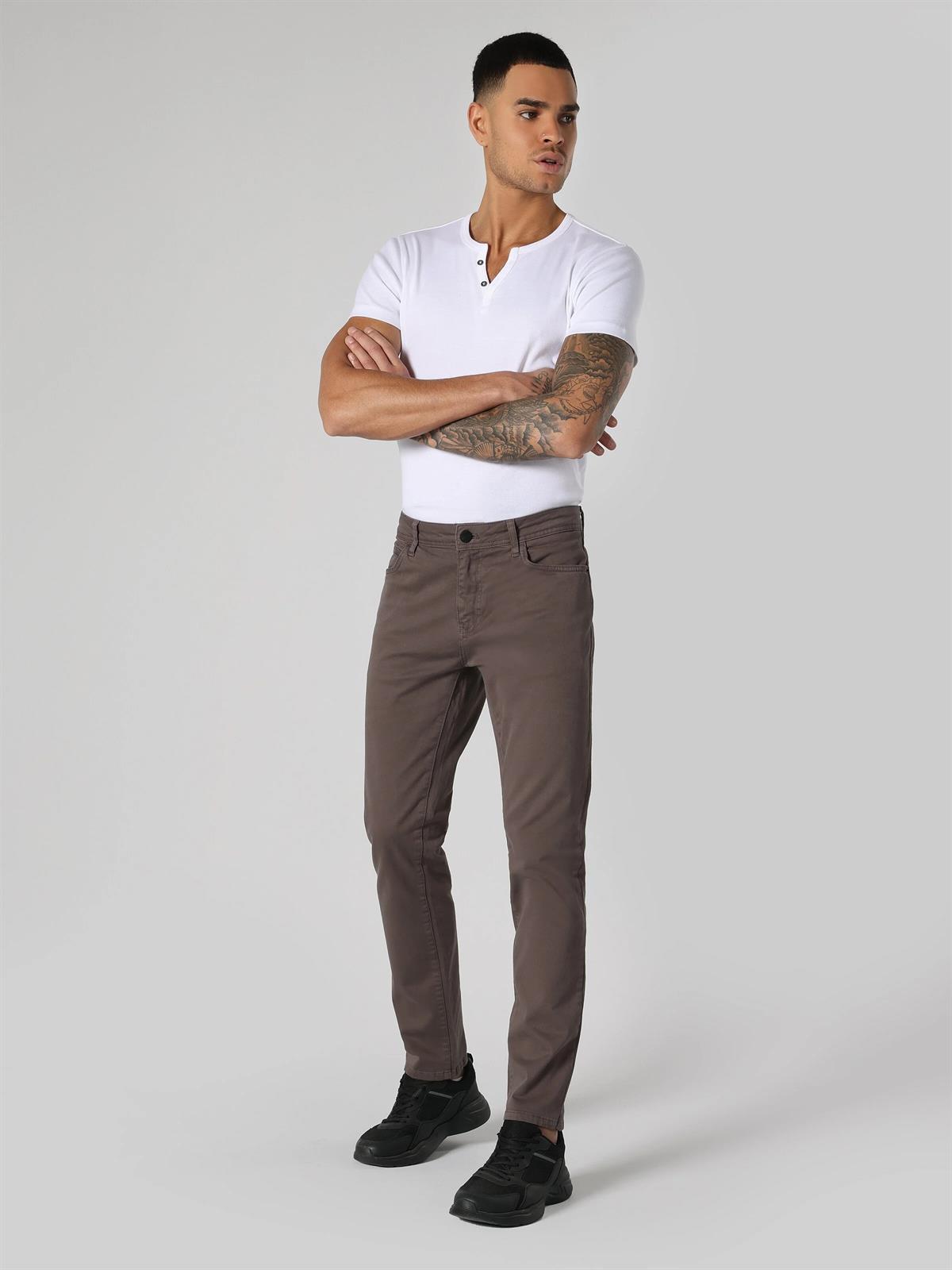 Dokuma Alt Erkek Pantolon Straight Fit