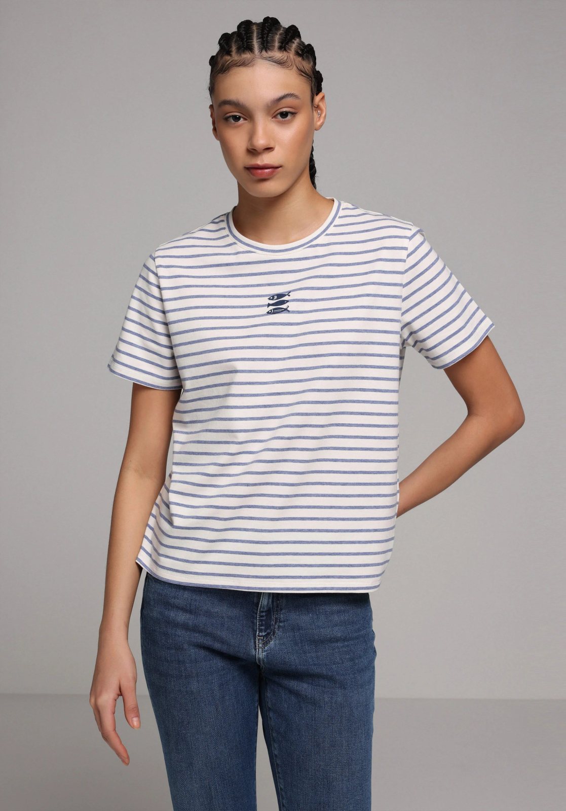 Örme Kadın Kısa Kol T-Shirt Regular Fit