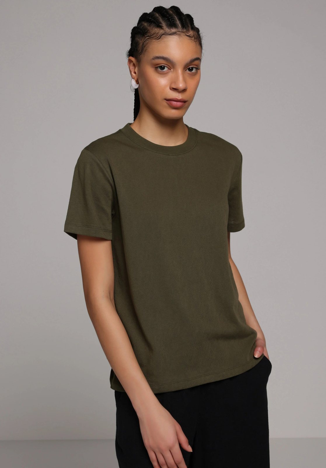 Örme Kadın Kısa Kol T-Shirt Regular Fit