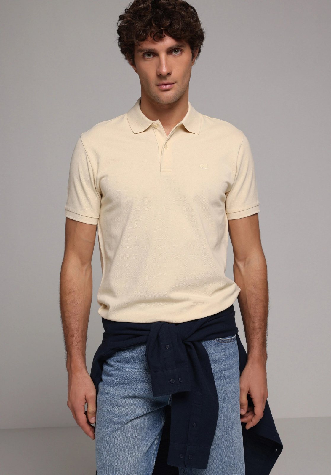 Örme Erkek Yakalı Kısa Kol T-Shirt Regular Fit