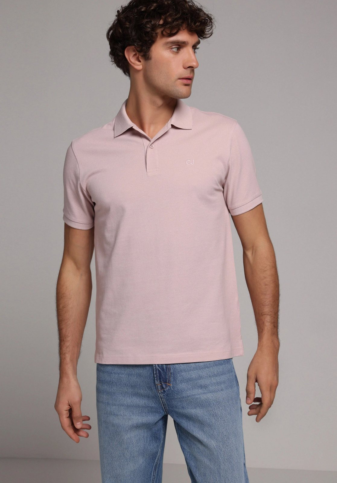 Örme Erkek Yakalı Kısa Kol T-Shirt Regular Fit