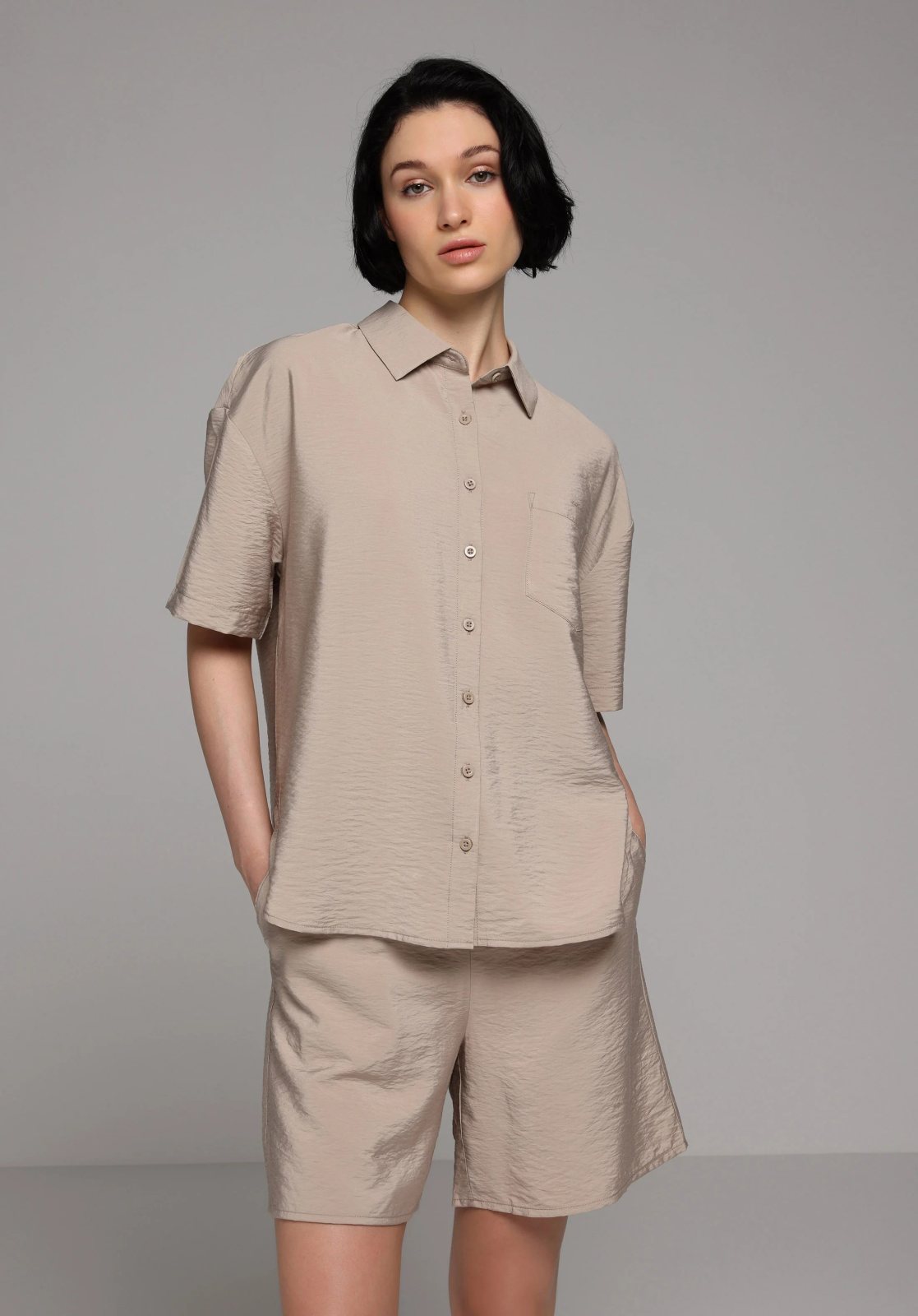 Dokuma Alt Kadın Şort Regular Fit