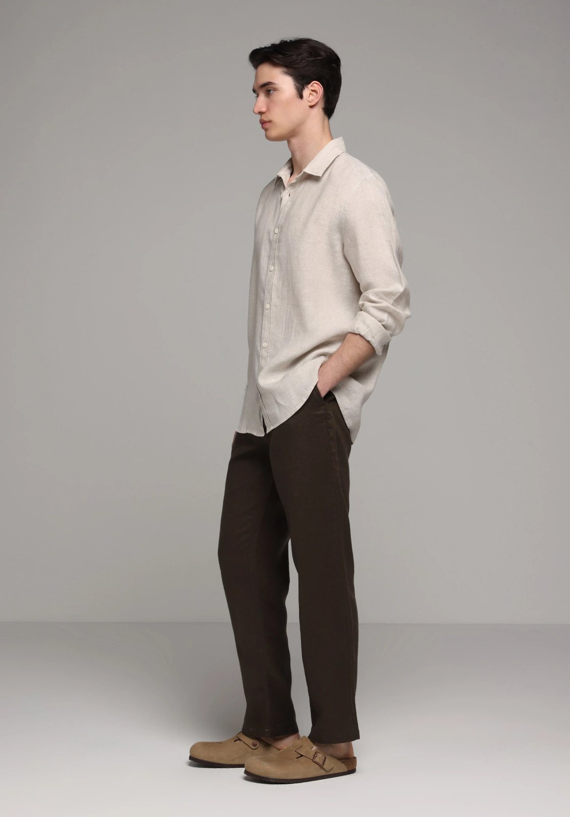 Dokuma Alt Erkek Pantolon Regular Fit
