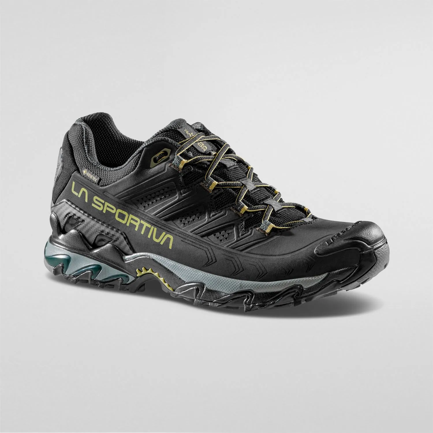 La Sportiva Ultra Raptor II Leather Wide GTX, треккинговые ботинки, чёрный/кедр
