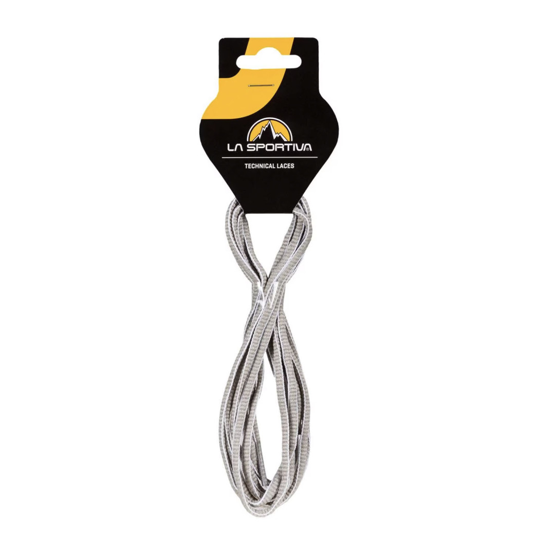 La Sportiva Hiking Shoe Laces, White-Light Grey, 132 cm