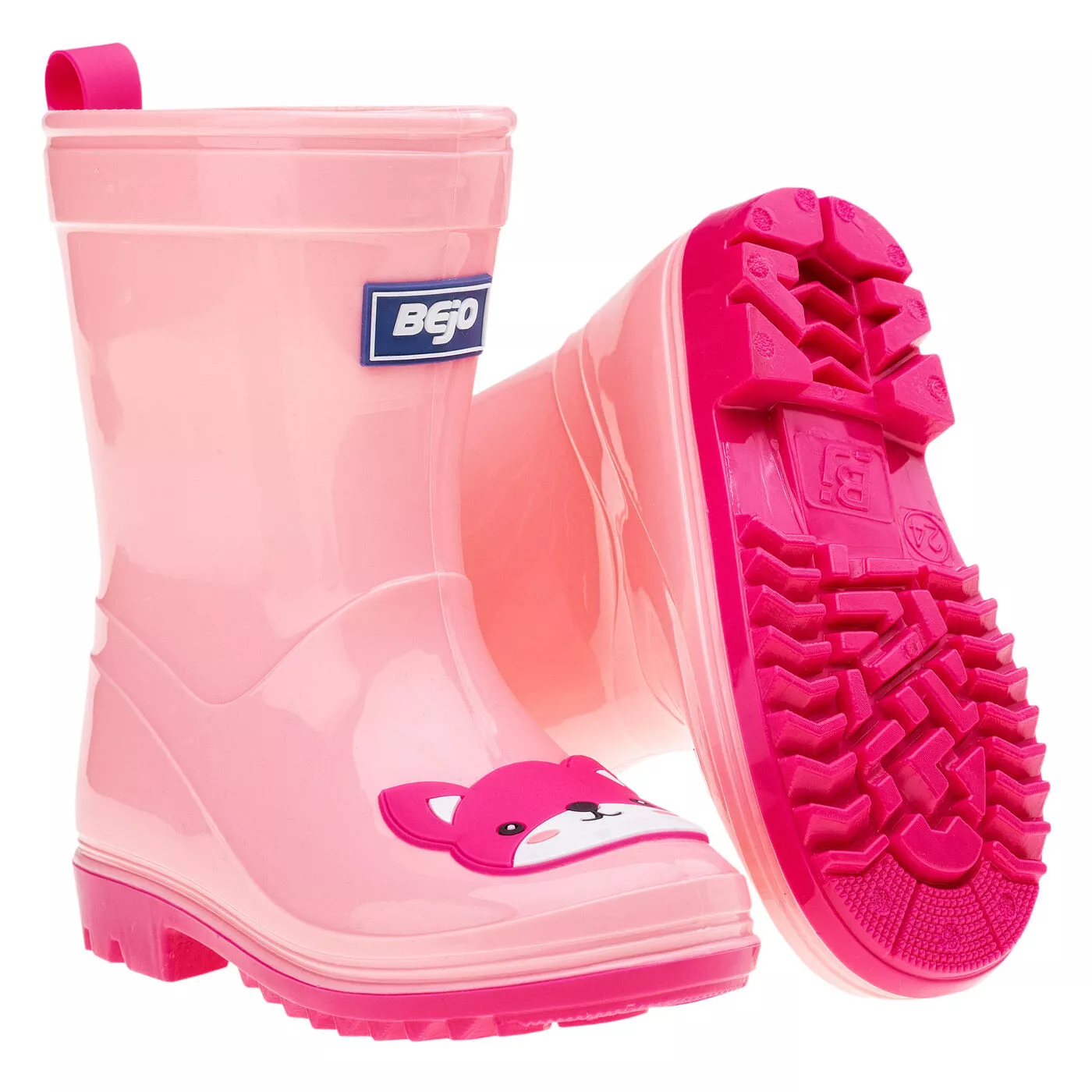BEJO Wellies II детские резиновые сапоги, розовые