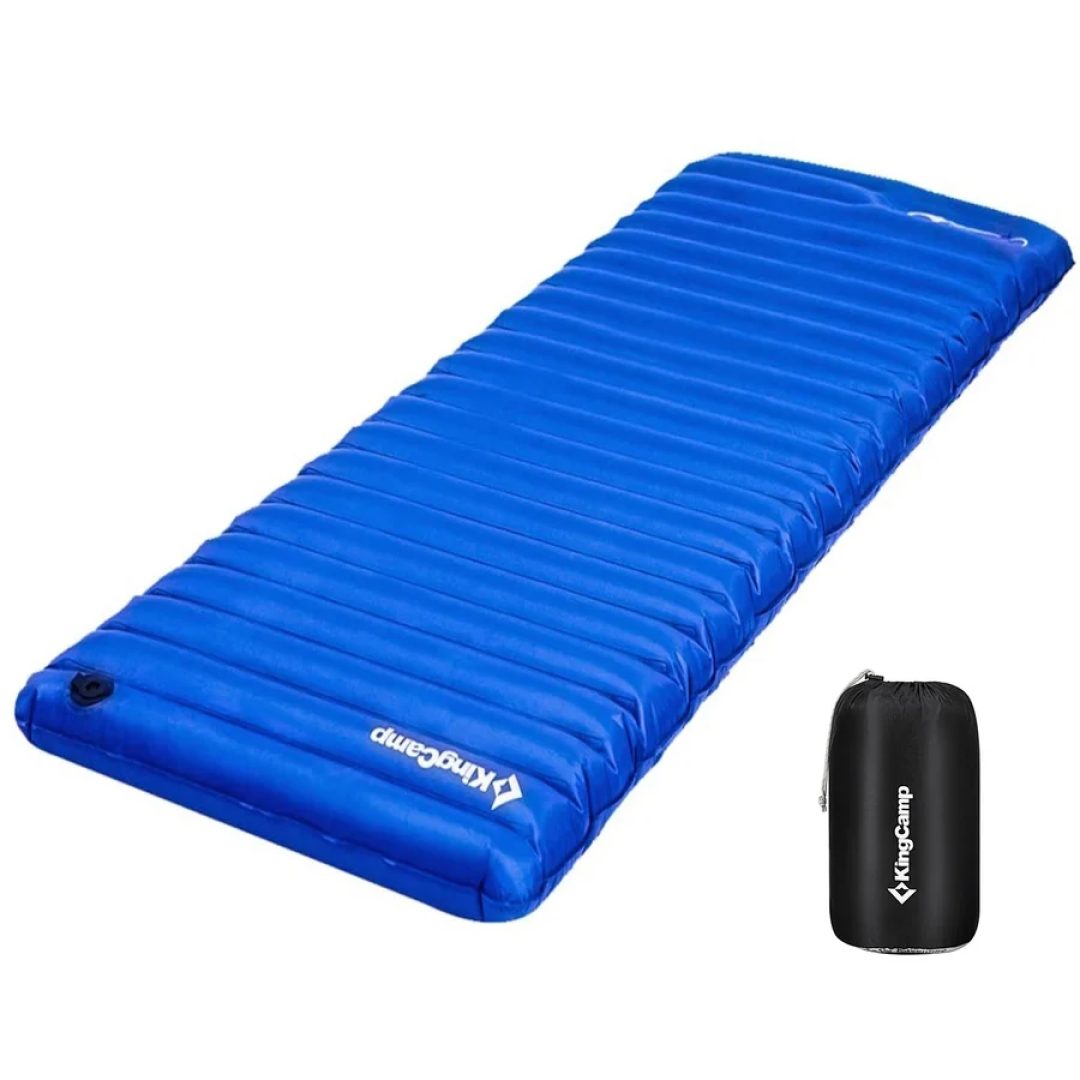 KingCamp Pump Airbed Single Tek Kişilik Şişme Kamp Matı - Mavi