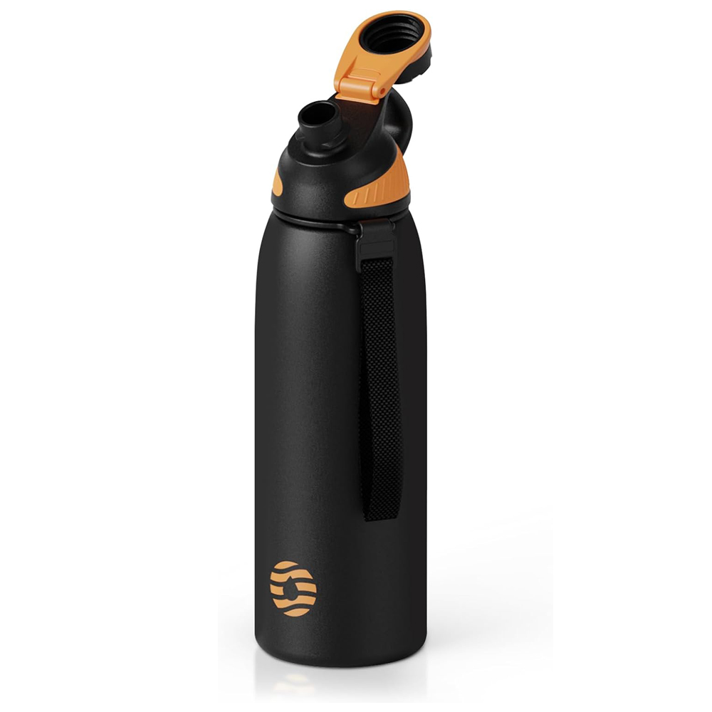 Feijian Fjbottle 0716121641 Sports Water Bottle 1500 ml Black/Orange