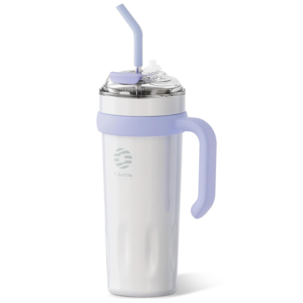 Feijian Fjbottle 40 oz (1180 ml) White Straw Travel Cup