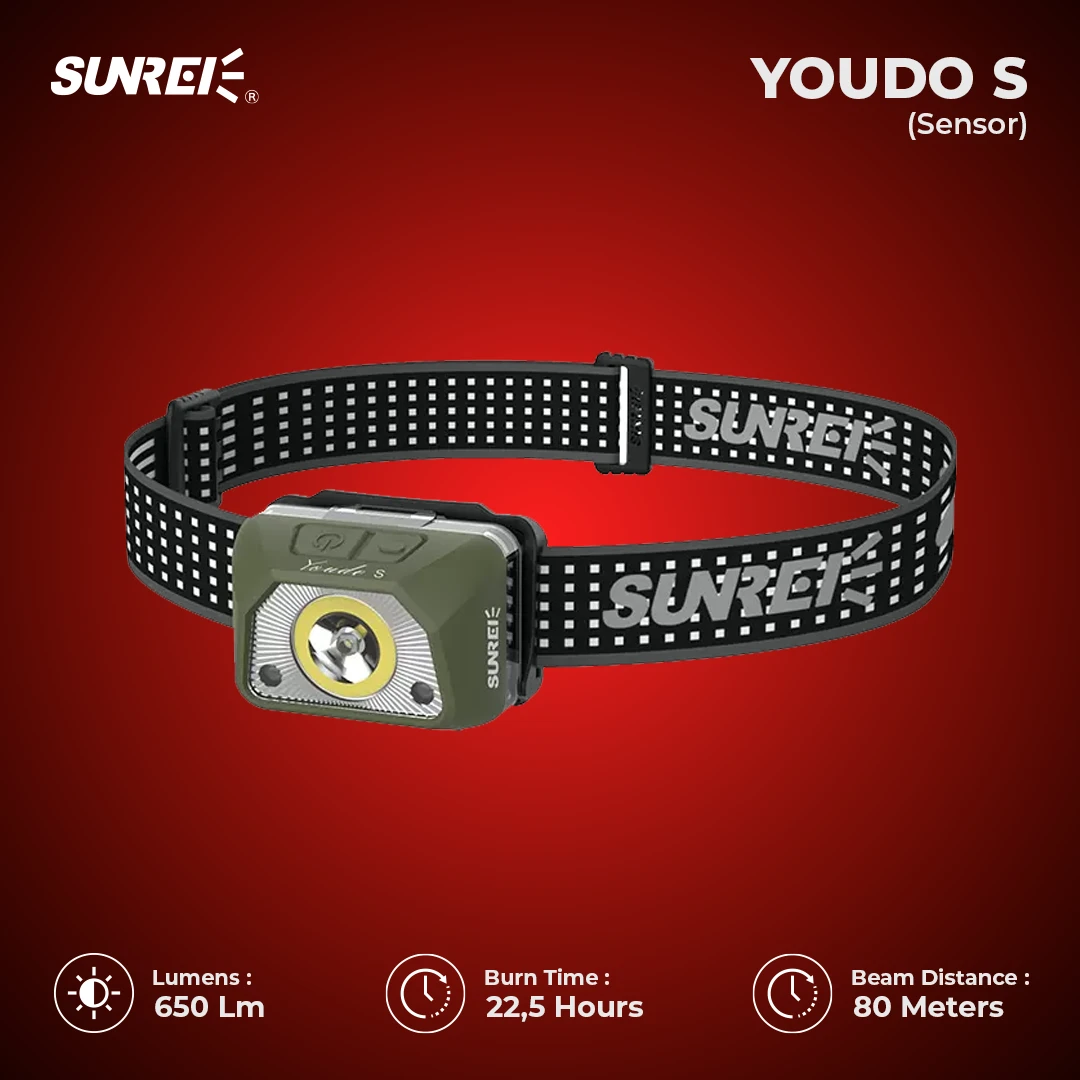 Sunrei Youdo S — налобный фонарь с сенсором