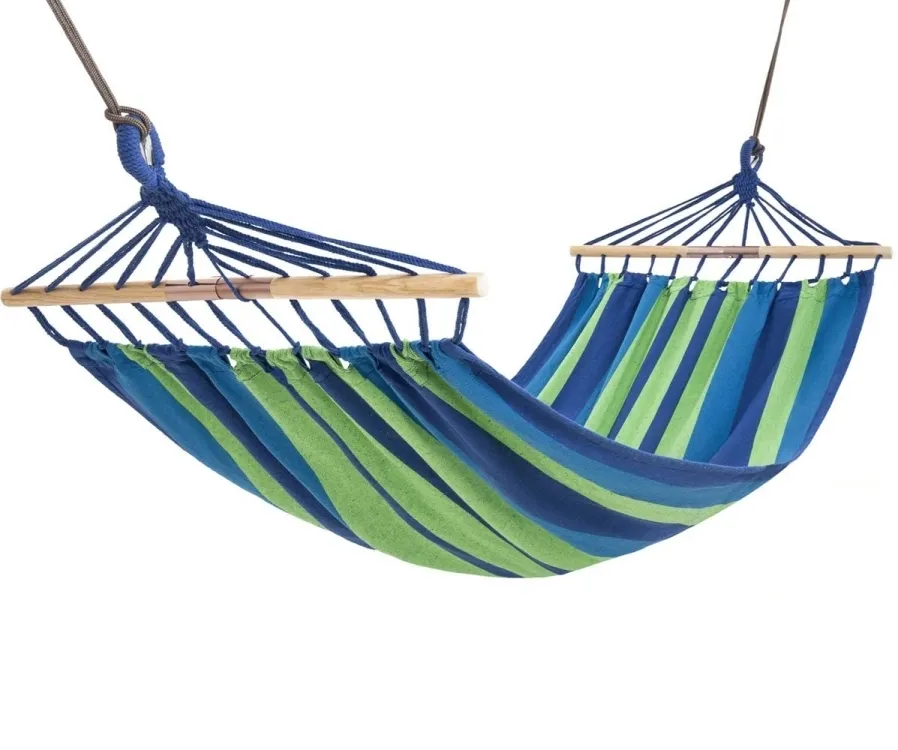 King Camp KG3763 Folding Single Hammock with Wooden Spreader Bars
