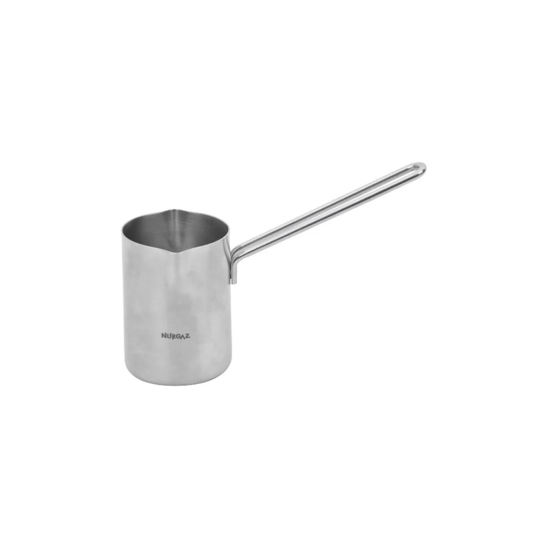 Nurgaz 8697405315796 Stainless Steel Turkish Coffee Pot, 270 ml